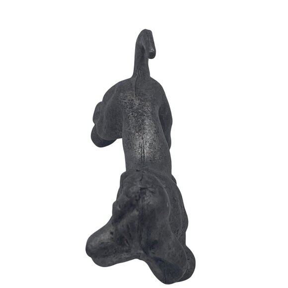 VTG Pewter Basset hound hound dog unmarked small silver puppy figure - Picture 5 of 8